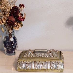 Antique gold and silver box.